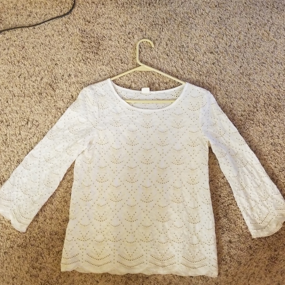 Eyelet blouse